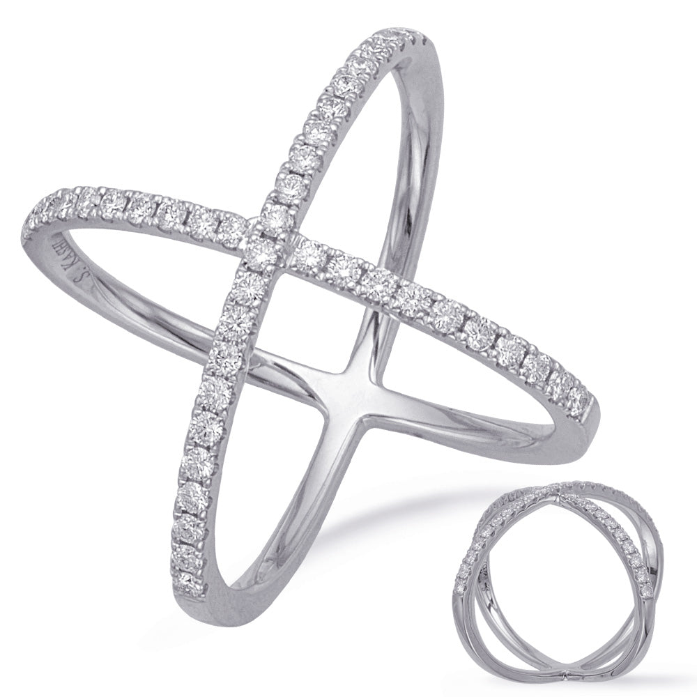 White Gold Diamond Fashion Ring