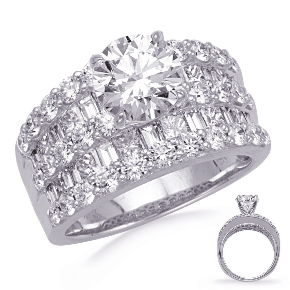 White Gold Diamond Engagement Ring