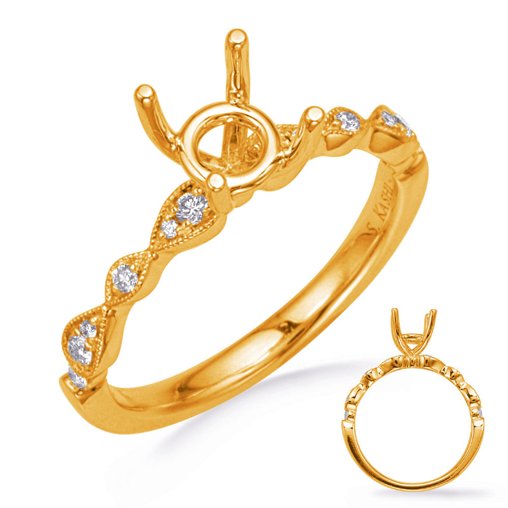 Yellow Gold Diamond Engagement Ring