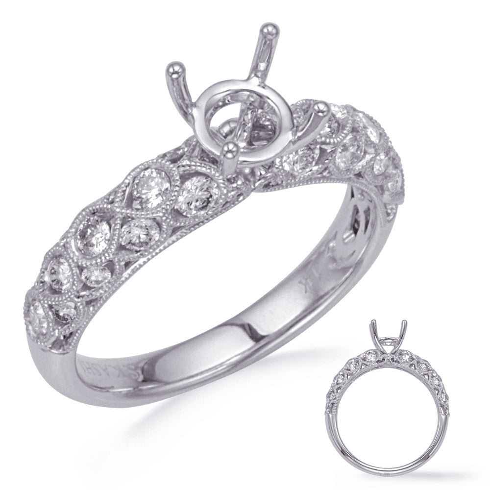 White Gold Diamond Engagement Ring