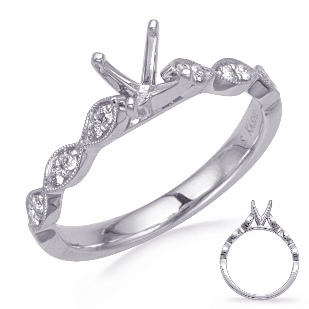 White Gold Diamond Engagement Ring