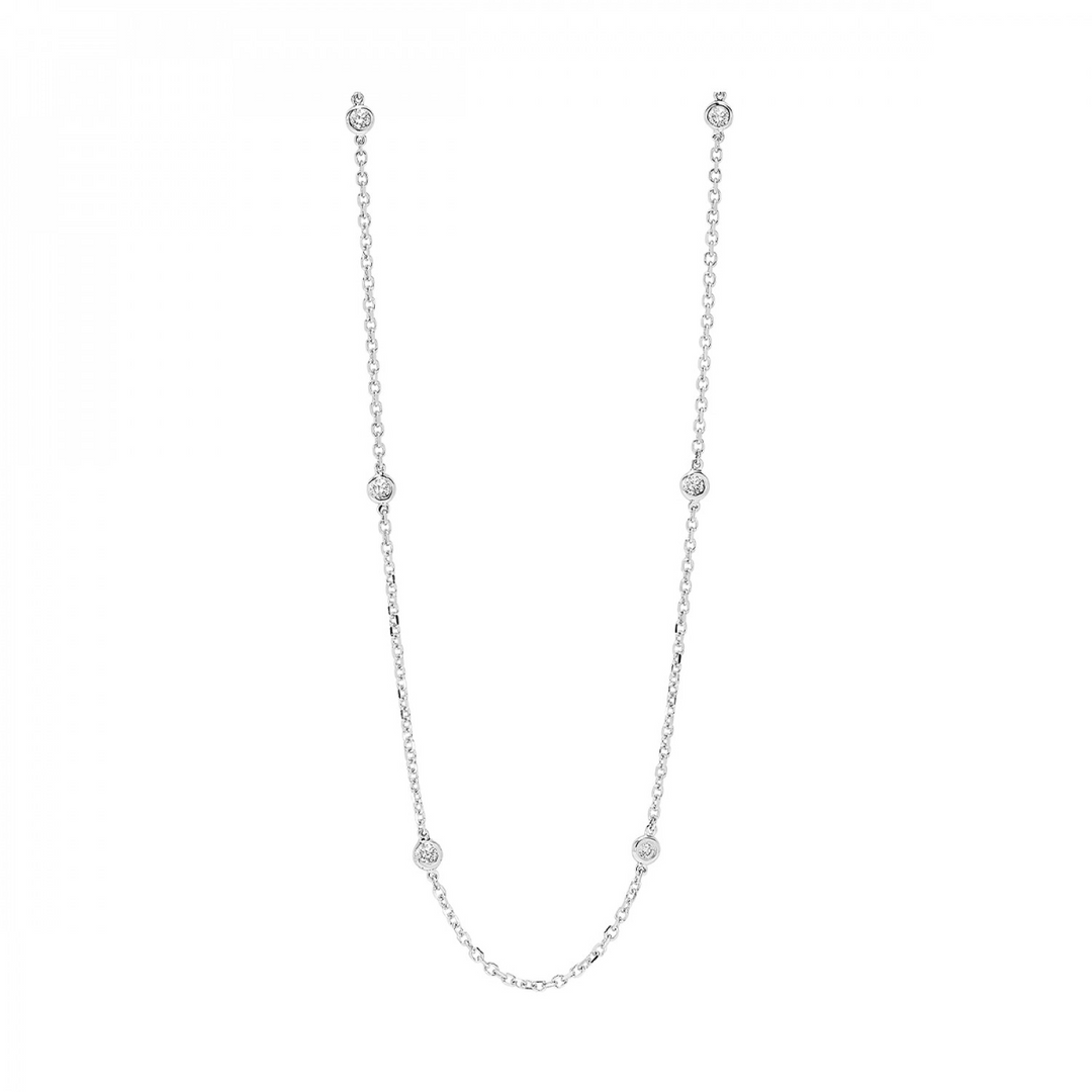 14Kt White Gold Diamond 1/4Ctw Necklace