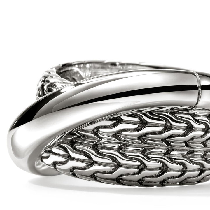 JH Essential Crossover Ring, Sterling Silver