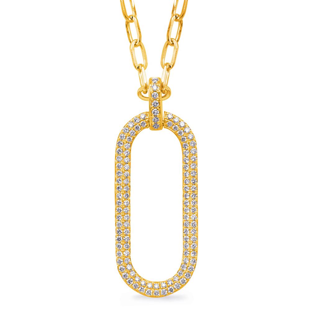 14K Yellow Gold 0.73ct Diamond Necklace