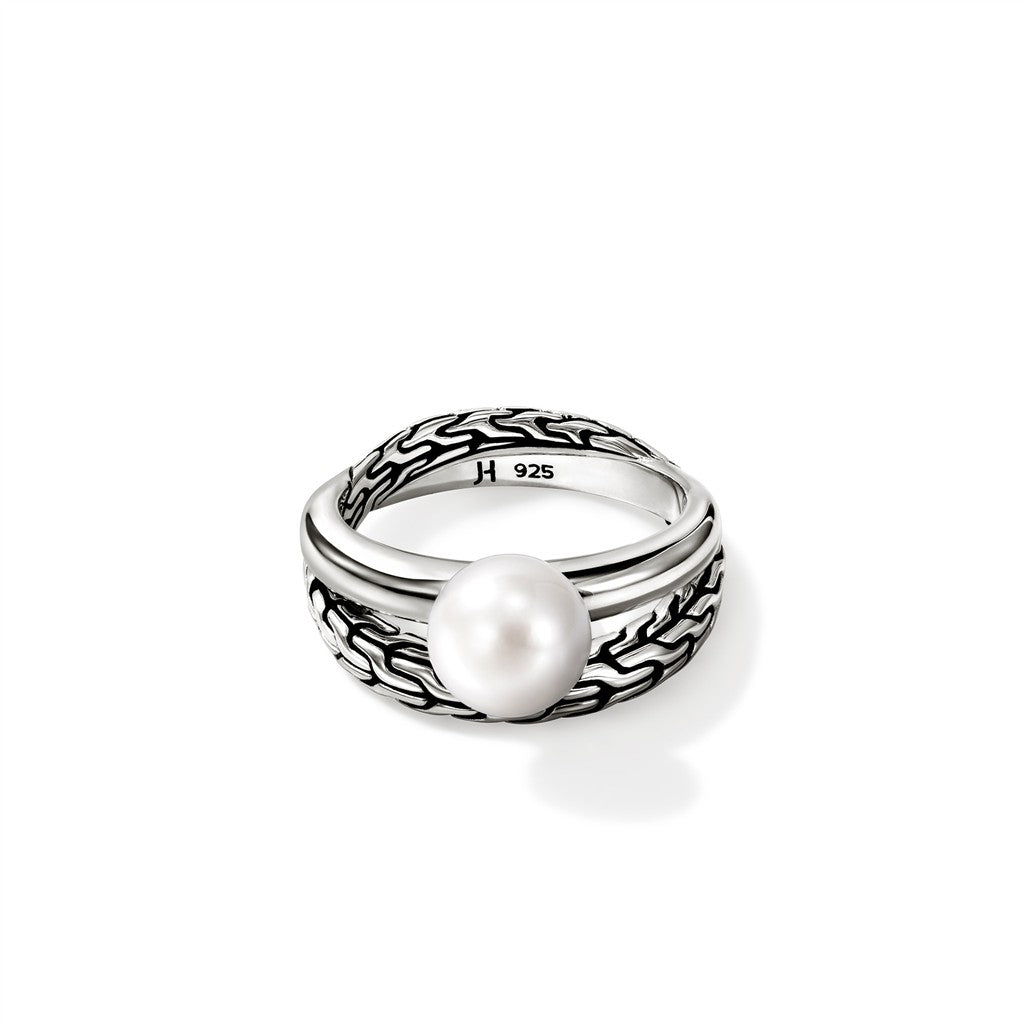 JH Essential Pearl Ring, Sterling Silver