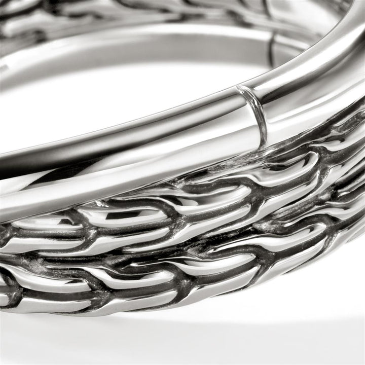 JH Essential Crossover Ring, Sterling Silver