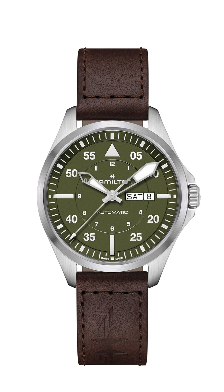 Khaki Aviation Pilot Day Date Auto - 42mm