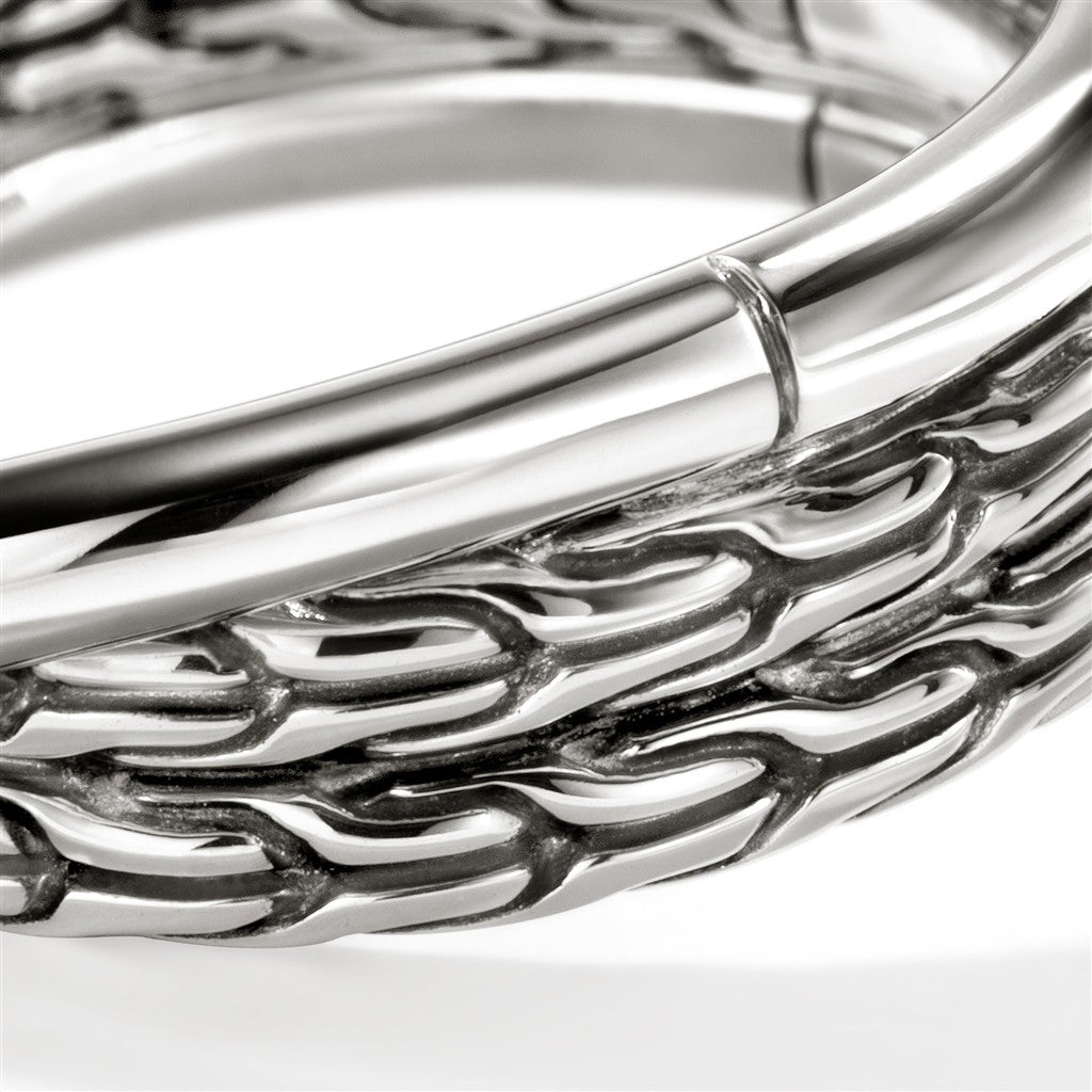 JH Essential Crossover Ring, Sterling Silver