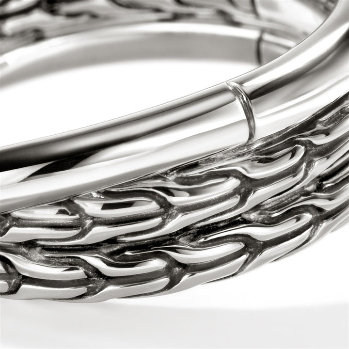 JH Essential Crossover Ring, Sterling Silver