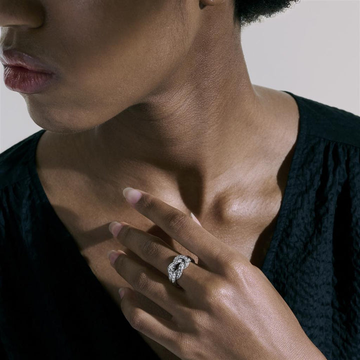 Love Knot Ring, Sterling Silver, 2.5MM