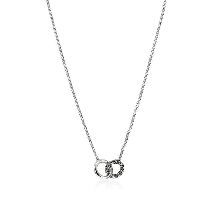 JH Essential Linked Necklace, Sterling Silver, 2MM