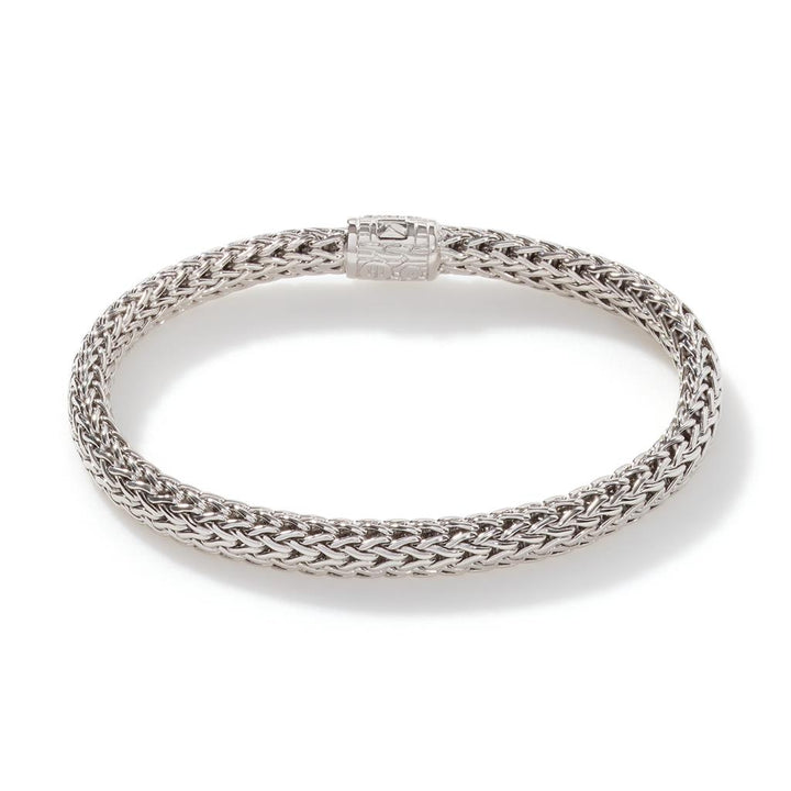 Icon Bracelet, Silver, Diamonds, 6.5MM