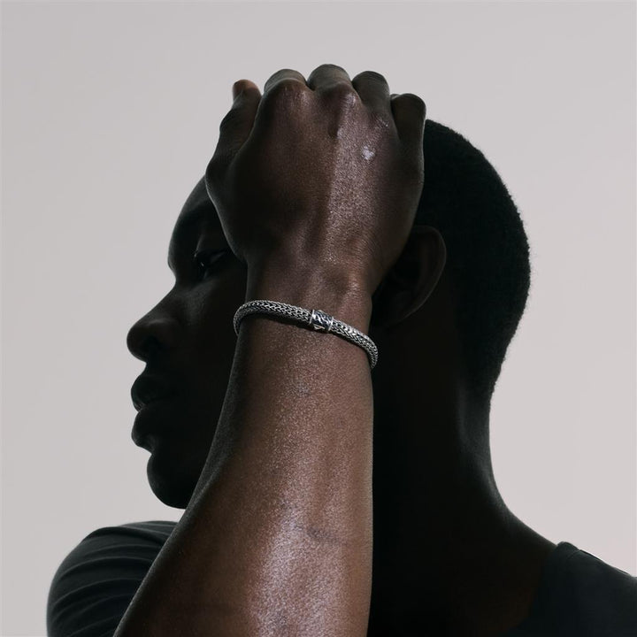 Icon Bracelet, Gold, Sterling Silver, 7MM