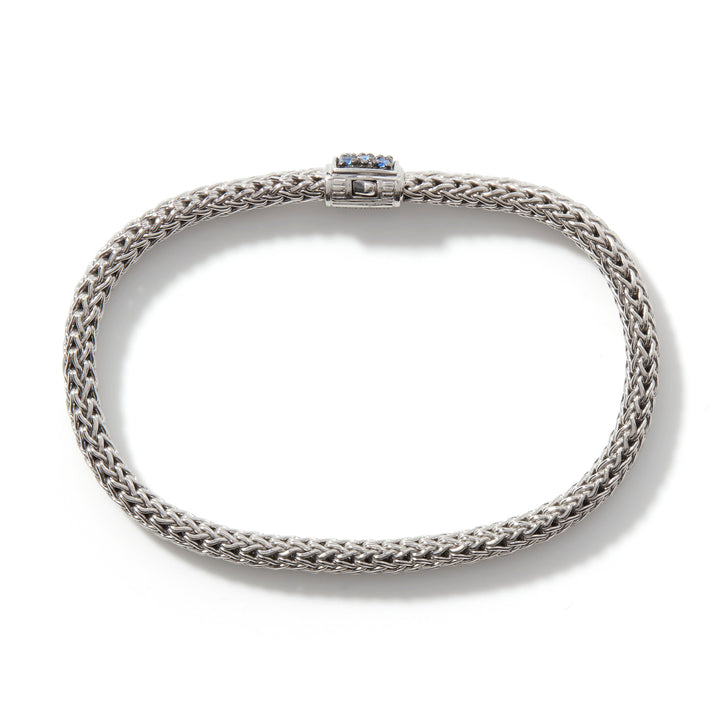 Icon Bracelet, Sterling Silver, Pavé, 5MM