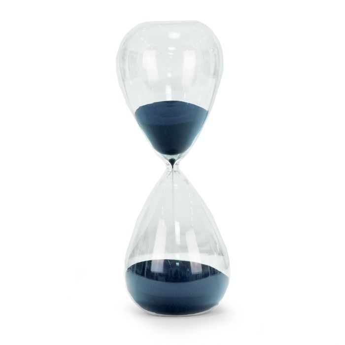 90 Minute Sand Timer with Navy Sand.