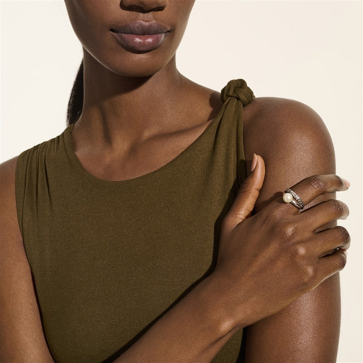 JH Essential Pearl Ring, Sterling Silver