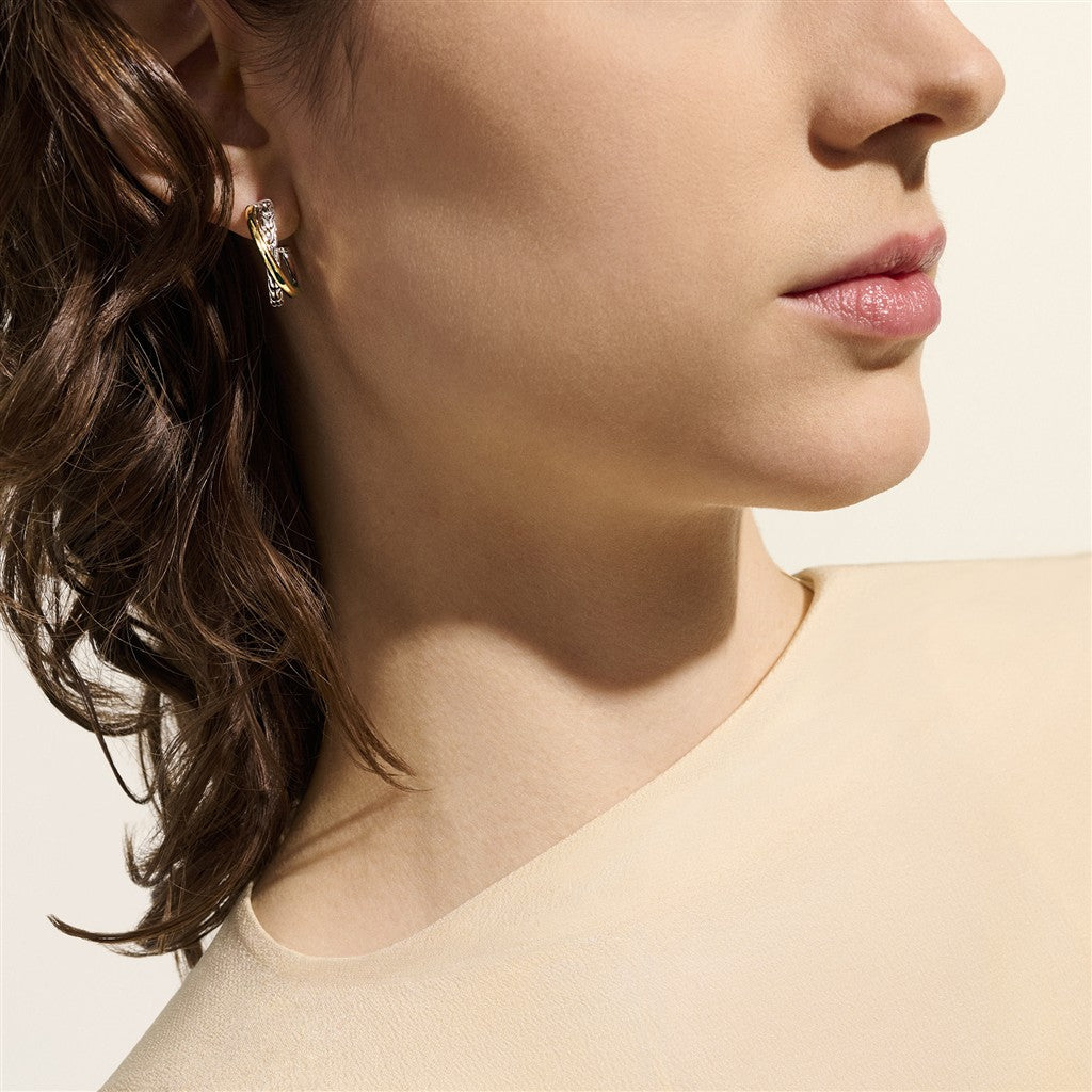 JH Essential Crossover Earring, Gold, Sterling Silver, 20.5MM