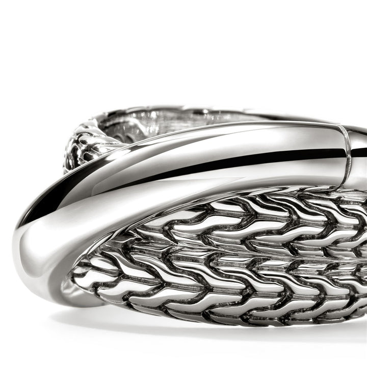 JH Essential Crossover Ring, Sterling Silver