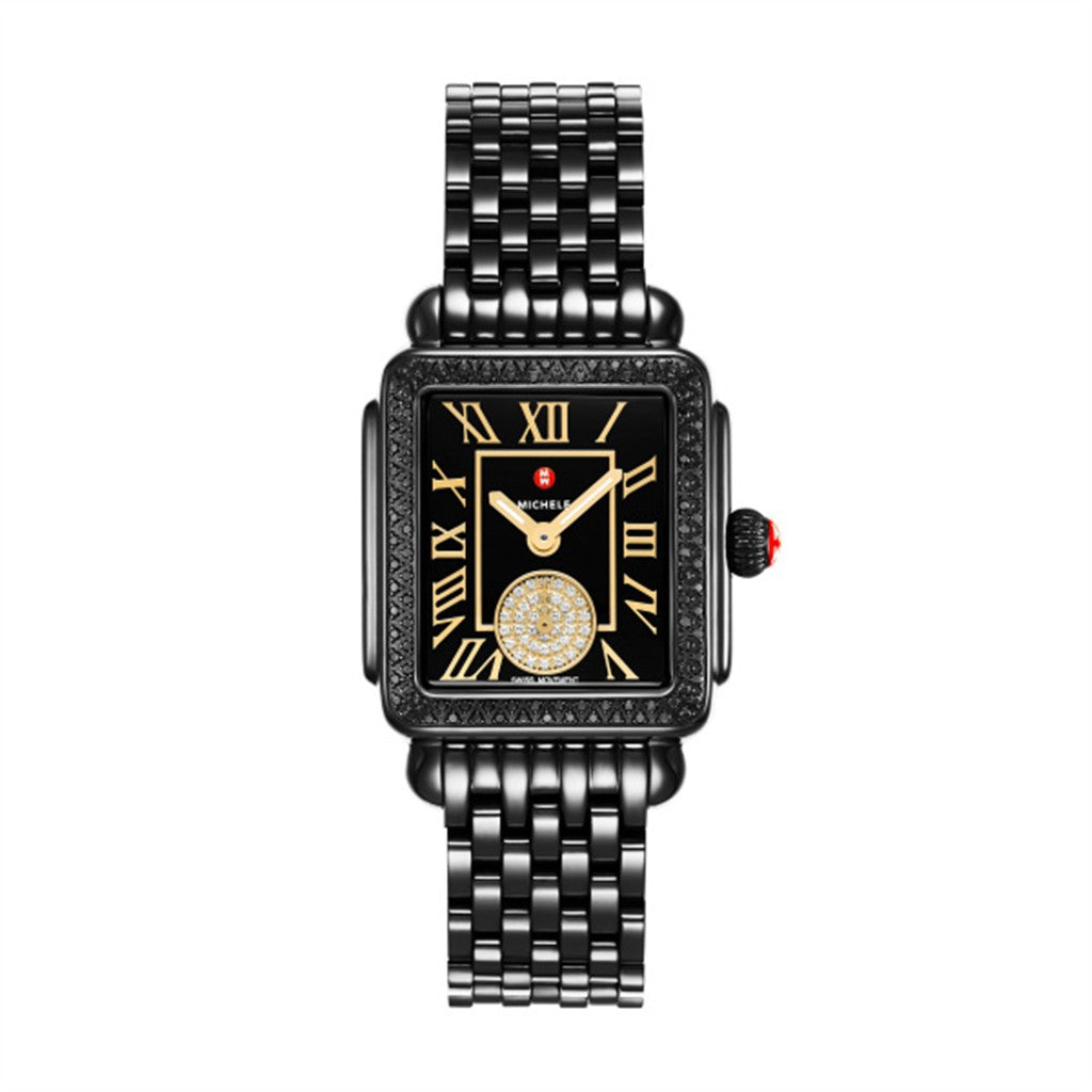 Deco Diamond Madison Mid Noir Watch