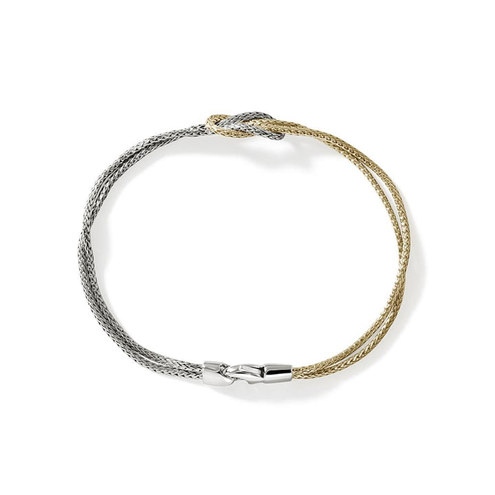 Love Knot Bracelet, Gold, Silver, 1.8MM