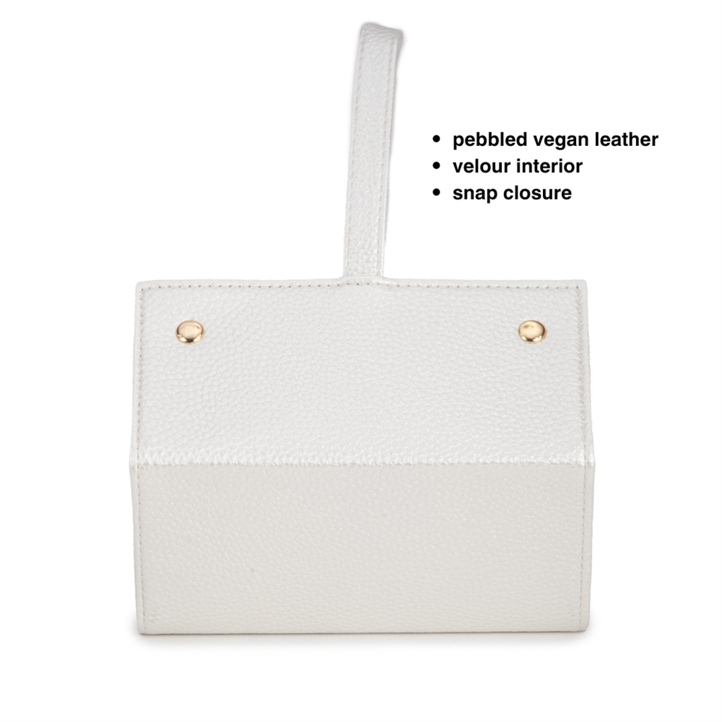 Leah Pearl White 5 Eyewear & Jewelry Case