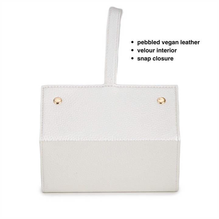 Leah Pearl White 5 Eyewear & Jewelry Case