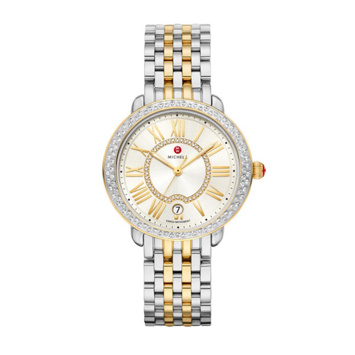 Serein Mid Two-Tone 18K Gold-Plated Diamond Watch