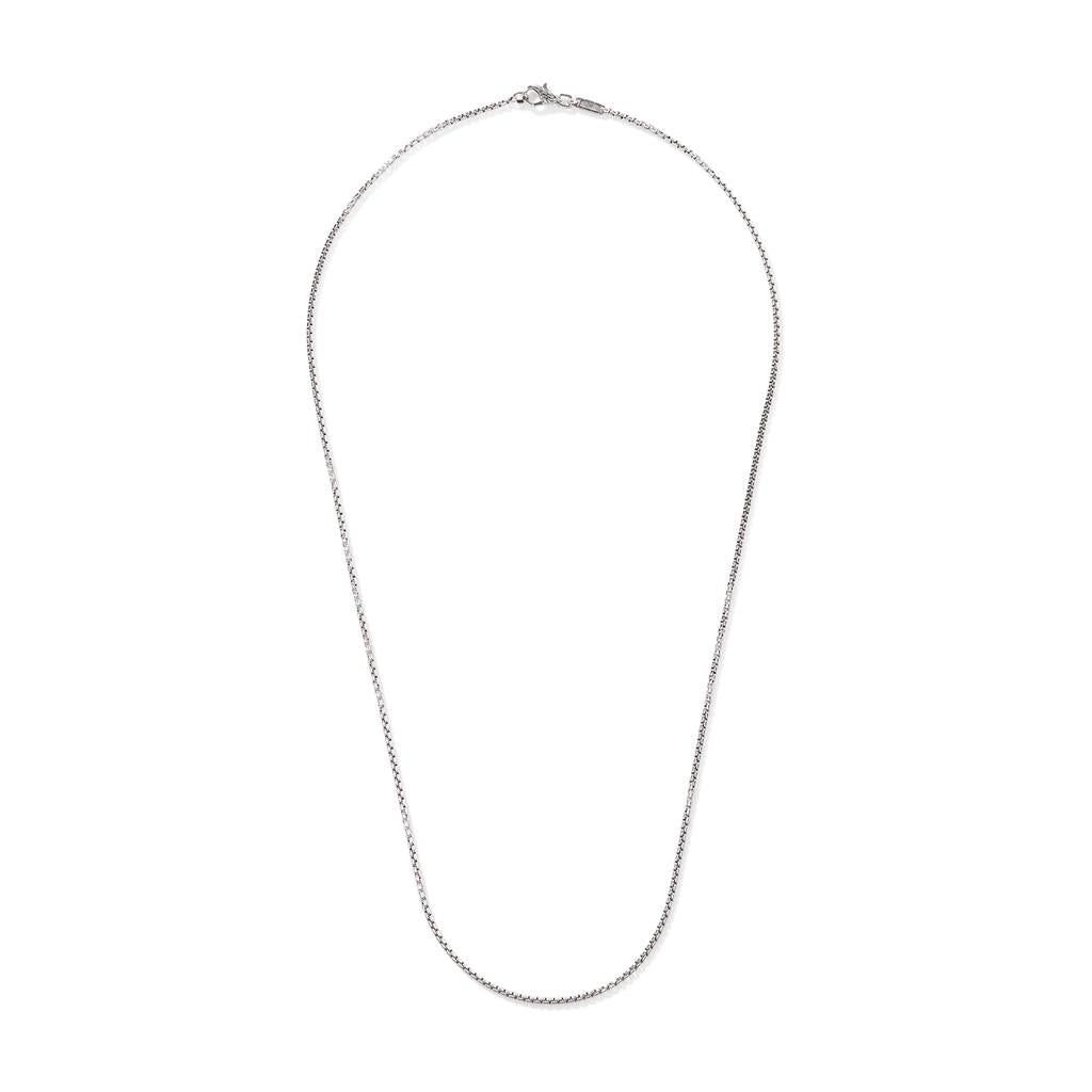 Box Chain Necklace, Sterling Silver, 2MM