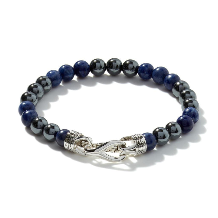 Beaded Bracelet, Sterling Silver, Gemstones