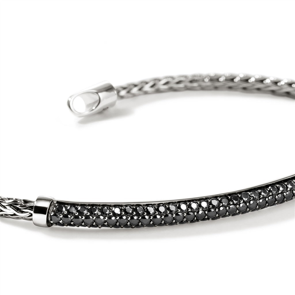 JH Essential Pavé Bracelet, Sterling Silver, Gemstones, 2.5MM