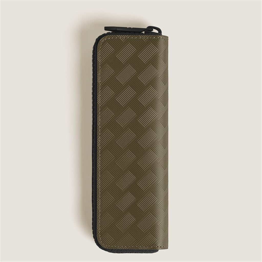 1-Pen Pouch with zip in Extreme Leather