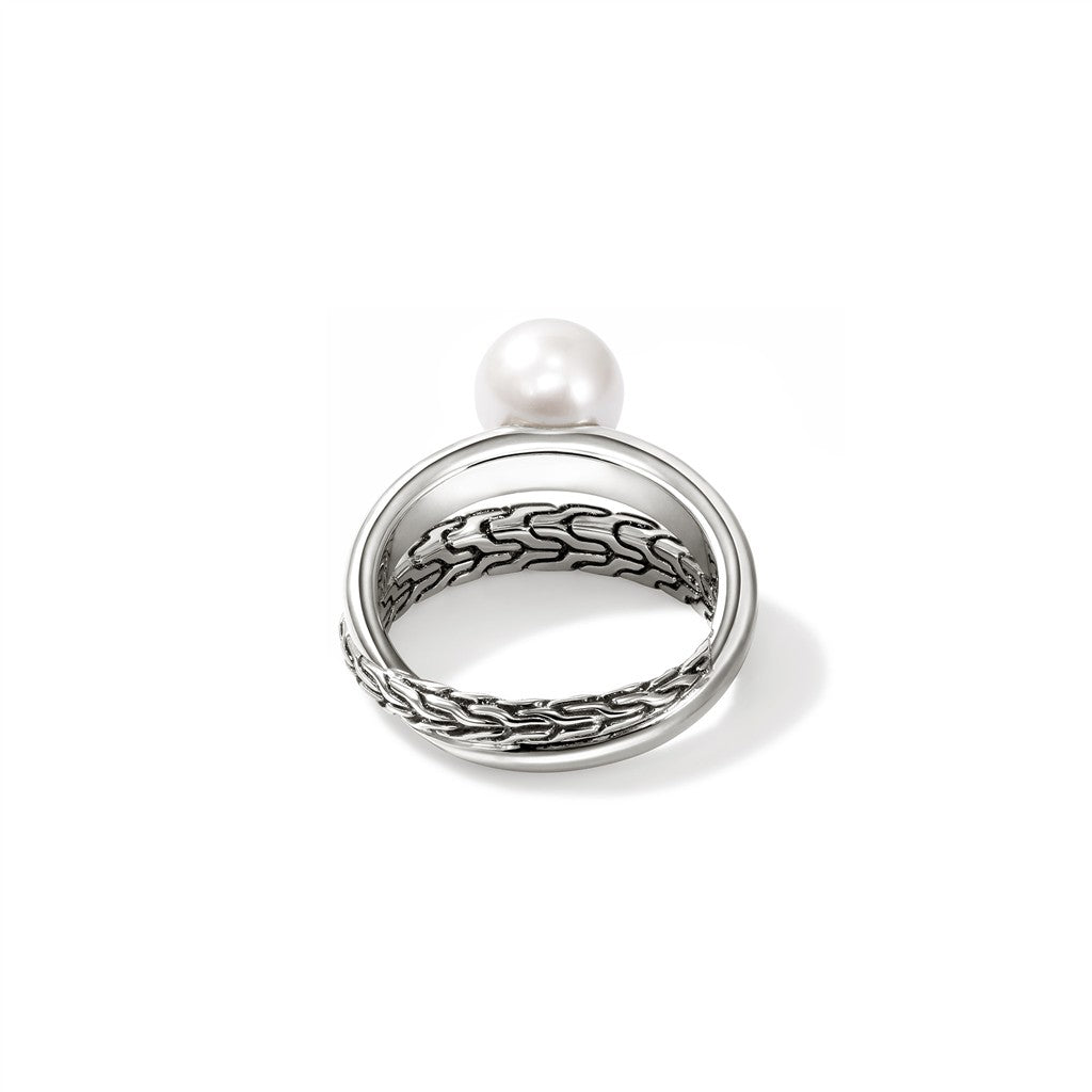JH Essential Pearl Ring, Sterling Silver