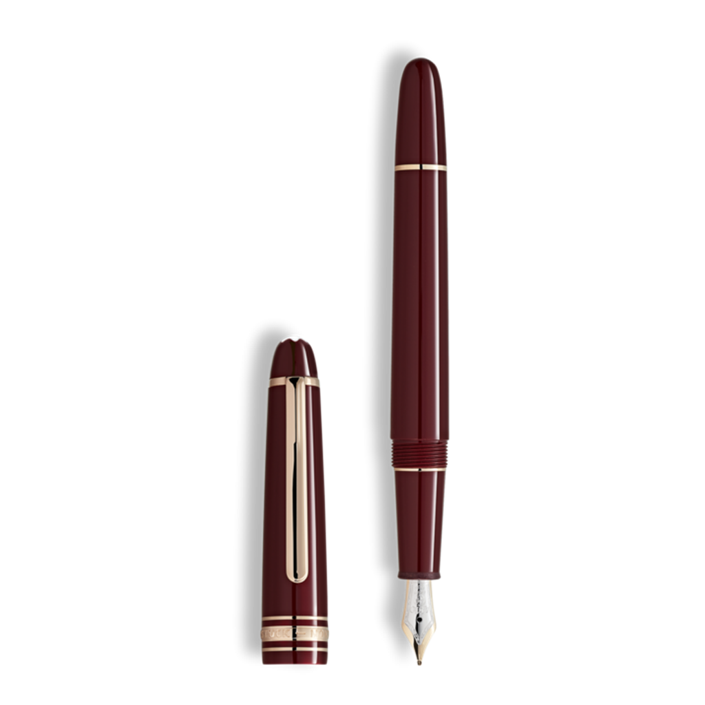 モンブラン  winecolor Meisterstück Burgundy Red Fountain Pen – Barton-Clay Fine Jewelers