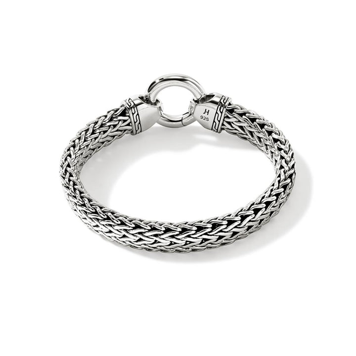 Flat Chain Bracelet, Sterling Silver, 11MM