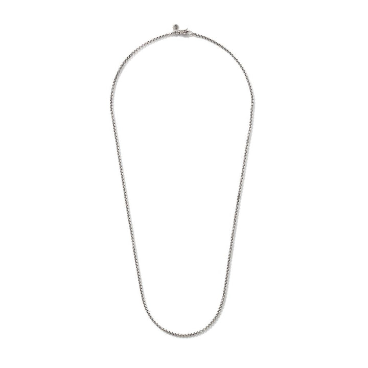 Naga Box Chain Necklace, Silver, 2.7MM