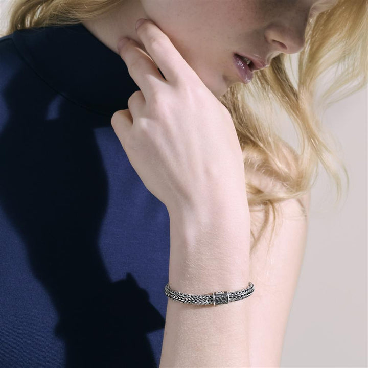 Icon Bracelet, Gold, Sterling Silver, 7MM