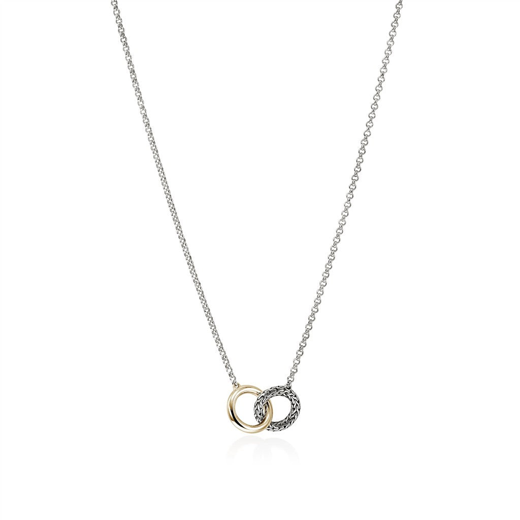 JH Essential Linked Necklace, Gold, Sterling Silver, 2MM