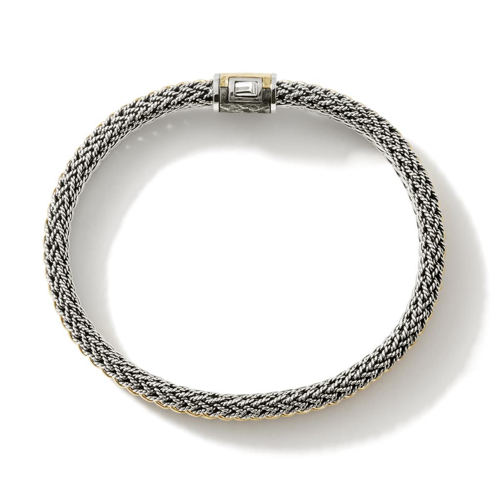 Icon Bracelet, Gold, Sterling Silver, 7MM