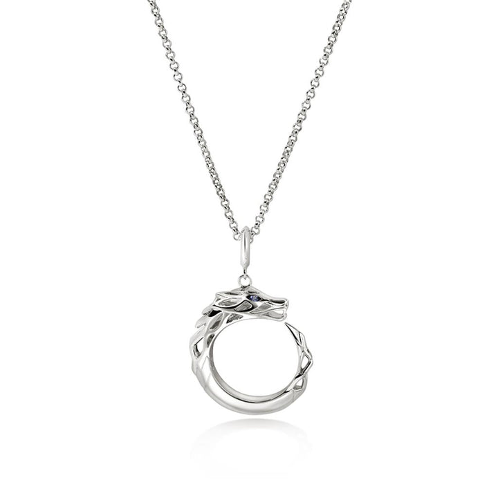 Naga Pendant Necklace, Sterling Silver