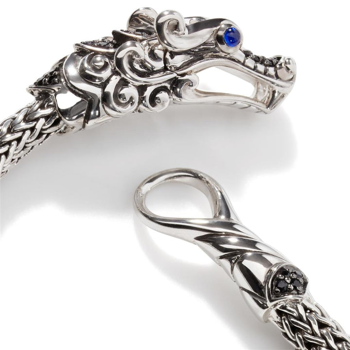 Naga Bracelet, Sterling Silver, Pavé, 5MM