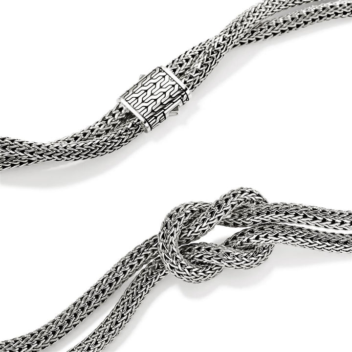 Love Knot Necklace, Sterling Silver, 5MM