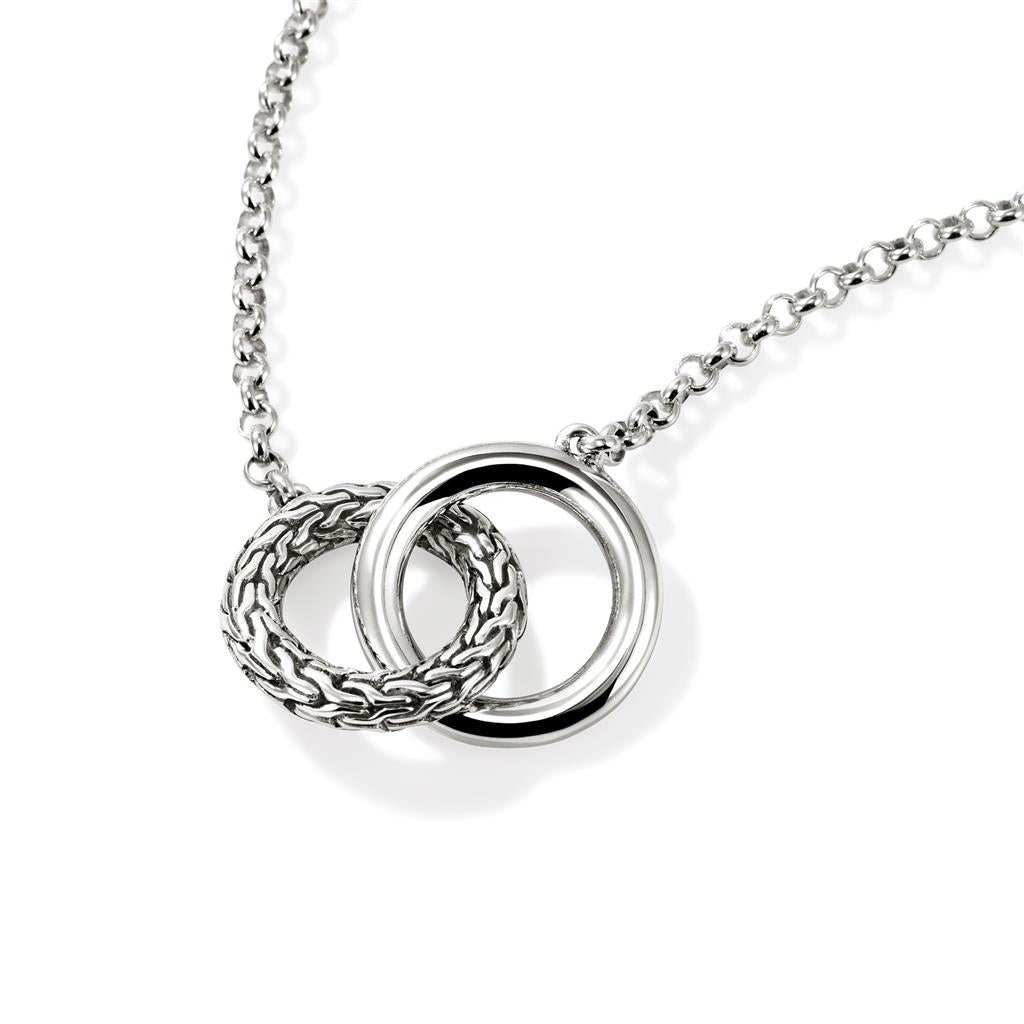 JH Essential Linked Necklace, Sterling Silver, 2MM