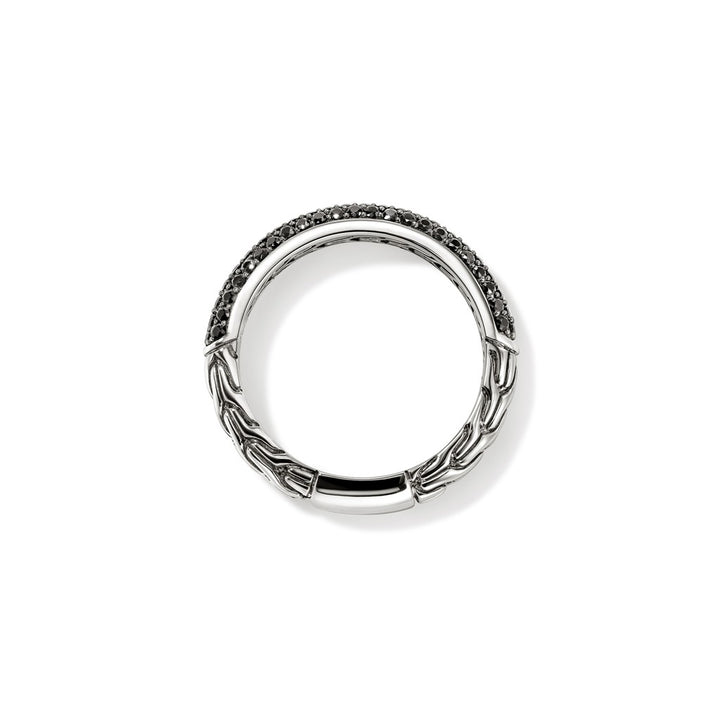 JH Essential Pavé Band Ring, Sterling Silver, Gemstones, 3.5MM