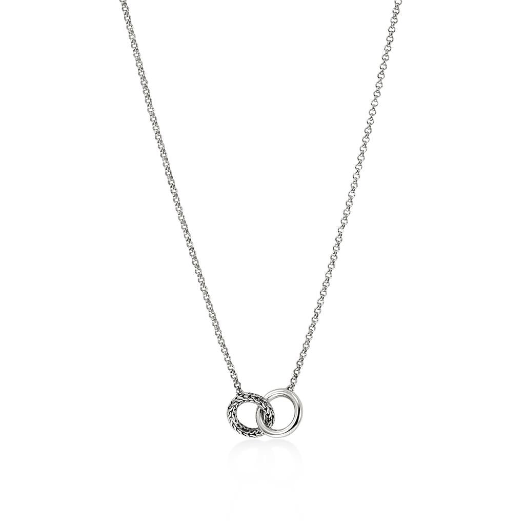 JH Essential Linked Necklace, Sterling Silver, 2MM