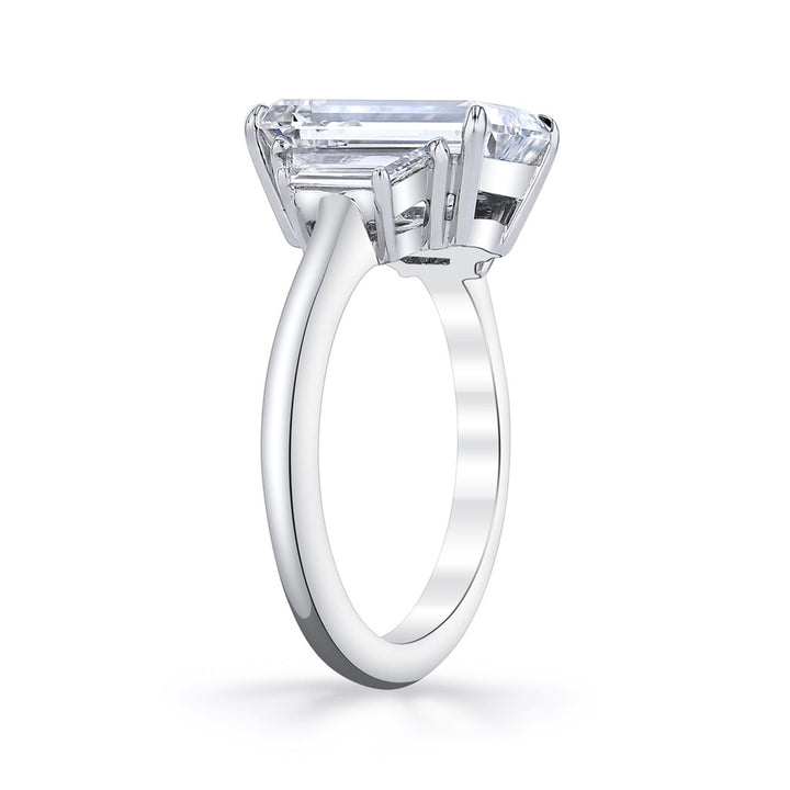 Platinum 2.48ct Emerald Cut Diamond Ring