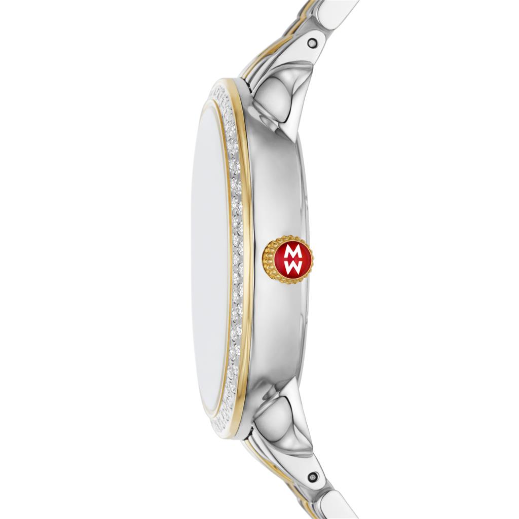 Serein Mid Two-Tone 18K Gold-Plated Diamond Watch