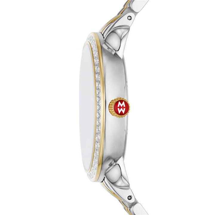 Serein Mid Two-Tone 18K Gold-Plated Diamond Watch