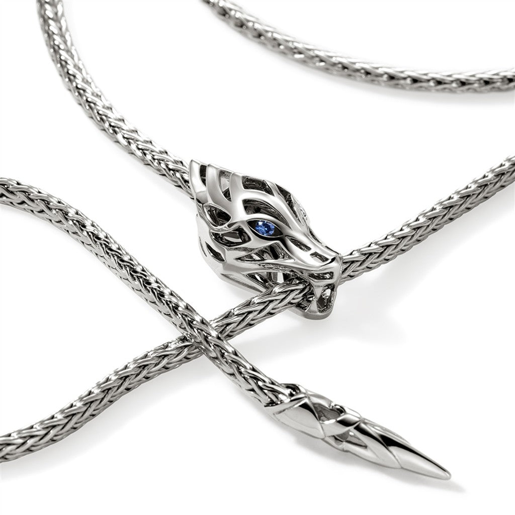 Naga Lariat, Sterling Silver, 2.5MM