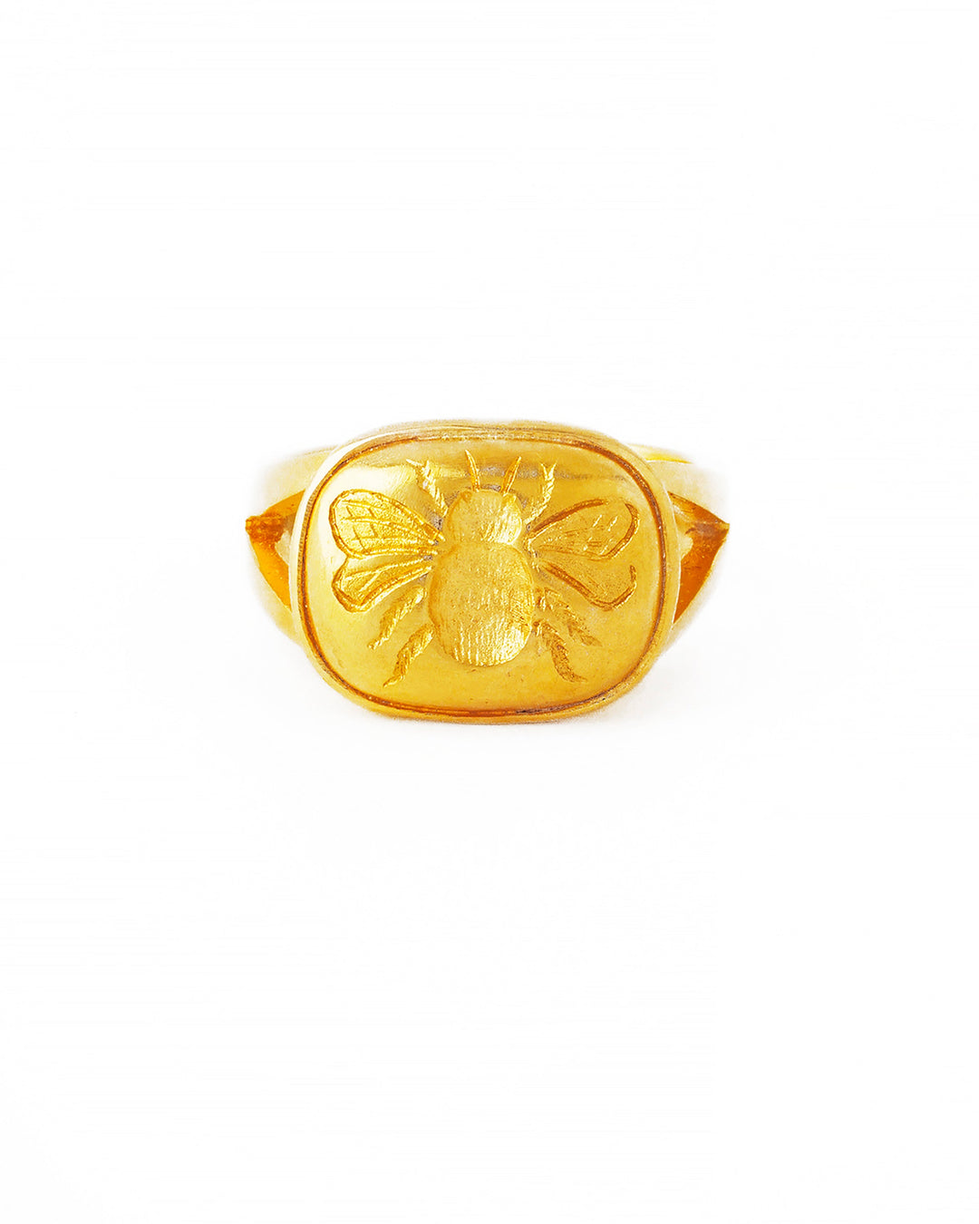 Gold 'Fat Bee' with split shank.