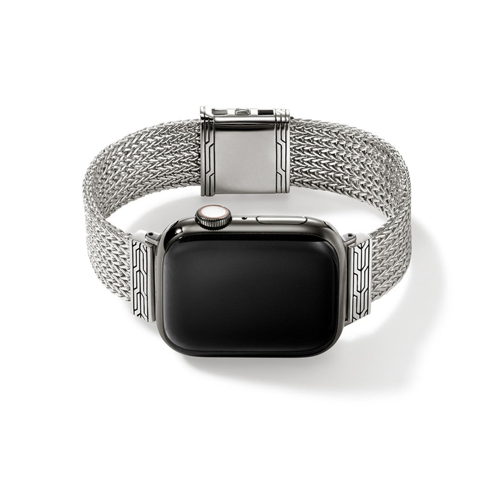 Smart Watch Strap, Sterling Silver, 18MM